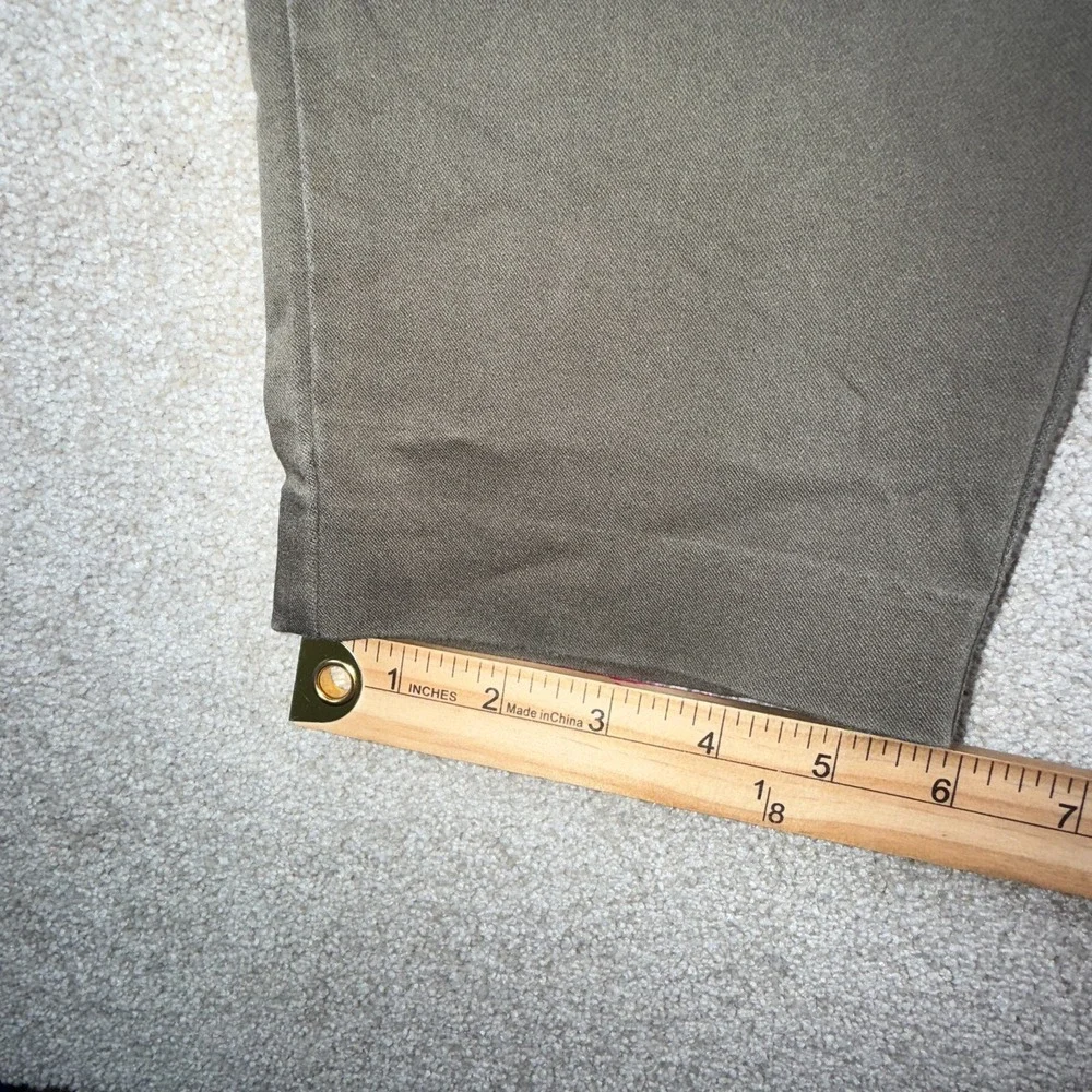 Calvin Klein Cargo Pants‎ Mens Large Green Stretch Mid Rise Straight Leg Pull On